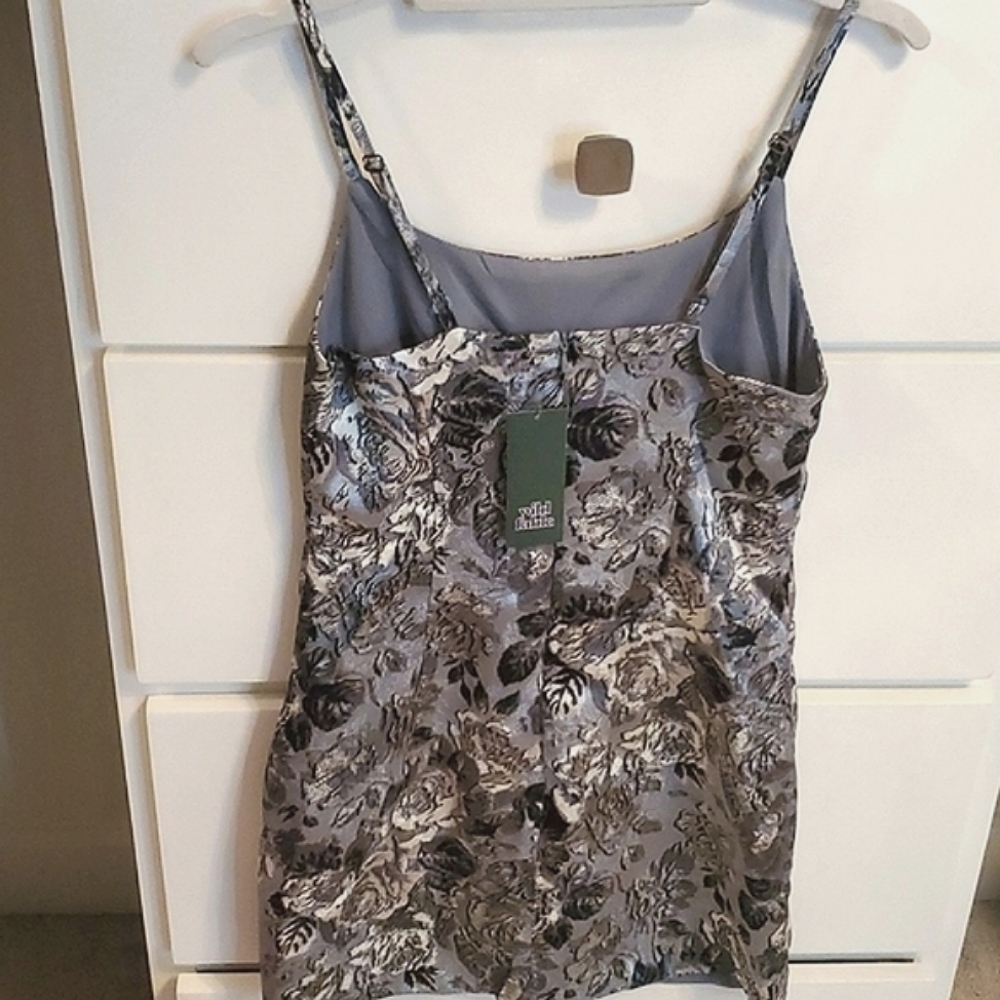 NWT Wild Fable Blue Floral mini dress - Picture 14 of 16